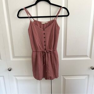 5 for $25! Cookies Clothing Pink Button-Down Romper